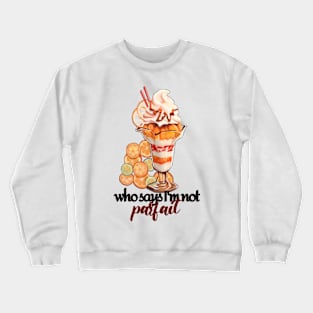 Confident Orange Parfait Dessert Crewneck Sweatshirt